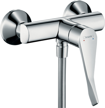 HG Focus Jednouchwytowa bateria prysznicowa Care z długim uchwytem 12,1 cm, natynkowa, Chrom