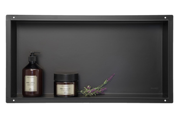 WALL-BOX No Rim Black - Półka wnękowa bezramkowa czarna 60x30x10 cm