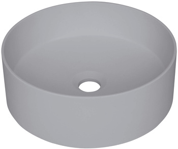 Umywalka granitowa nablatowa szary metalik CQS SU4S