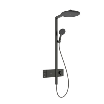 HG Raindance Alive S Komplet prysznicowy 300 2jet z termostatem ShowerSelect Comfort, Czarny Chrom Szczotkowany