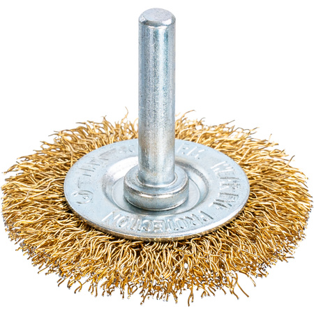 SZCZOTKA DO WIERT. TARCZOWA  50 MM MOSIĄDZOWANA