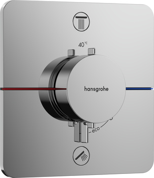 HG ShowerSelect Comfort Q Bateria termostatyczna do 2 odbiorników, podtynkowa, Chrom