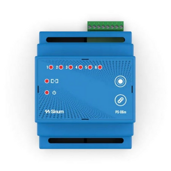Moduł przekaźnika na szynę DIN PS-06m niebieski