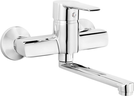 Bateria umywalkowa ścienna obrotowa chrom Corio BFC 050M