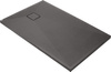 Brodzik granitowy prostokątny 140x80 cm antracyt metalik KQR T48B