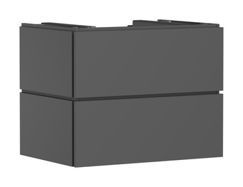 HG Xilesa E Szafka pod szlifowaną umywalkę wpuszczaną w blat/nablatową z 2 szufladami 780/550, Szary Łupek Matowy
