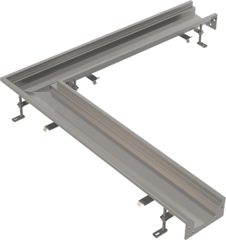 Przemysłowy odpływ narożny 1 m, stal nierdzewna AISI 316L