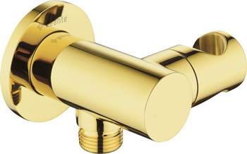 Przyłącze kątowe okrągłe z uchwytem na słuchawkę złoty NAC Z57K