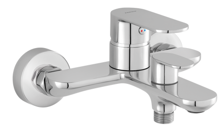 TALASSA bateria wannowa naścienna, chrom