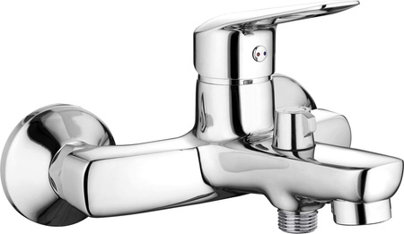 Bateria wannowa ścienna stała chrom Boro BMO 010M