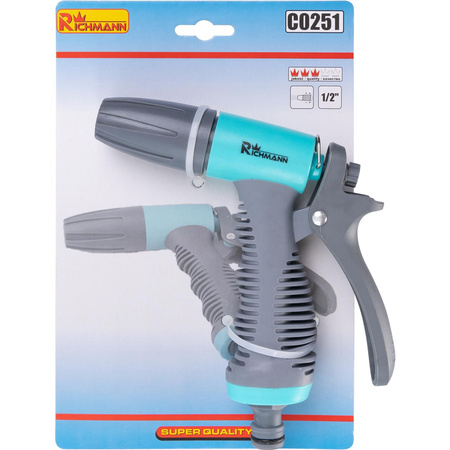 PISTOLET ZRASZAJĄCY REGULOWANY 1/2' PLASTIK/GUMA