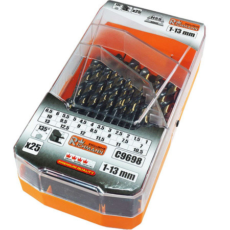 WIERTŁA DO METALU 1-13 MM 25 ELEM. PROFI