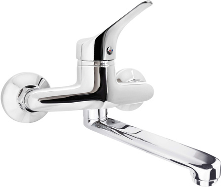 Bateria umywalkowa ścienna chrom BOJ 050M