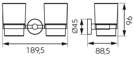 EMOTION uchwyt na papier toaletowy z półką, biały