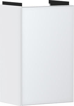 HG Xevolos E Szafka pod małą umywalkę wiszącą z drzwiami prawymi 340/245, Biały Matowy, Kolor frontu: Biały Metaliczny