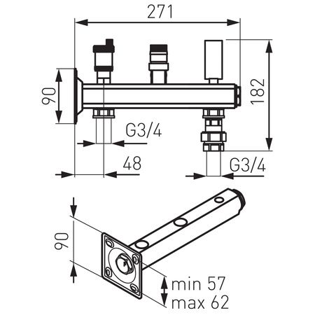 Zawór kulowy gazowy z motylkiem GW-GZ 1" typ G18