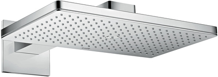AX ShowerSolutions Głowica prysznicowa 460/300 1 jet z ramieniem prysznicowym, rozeta softsquare, Chrom