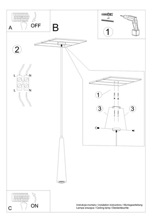 Lampa wisząca SULA 1 naturalne drewno