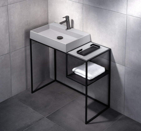 Bateria umywalkowa stała titanium Arnika BQA D20M