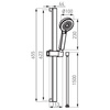 Grzejnik łazienkowy typ 450x1600 prosty czarny z przyłączem 50 mm