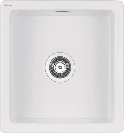 Zlewozmywak ceramiczny 1-komorowy bianco stal ZCB A103