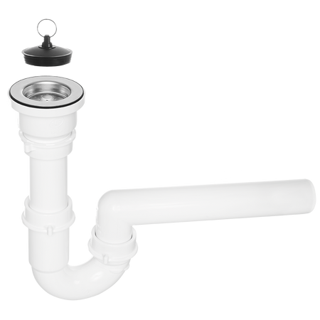 Syfon 2" bez przelewu do zlewozmywaka 1-komorowego
