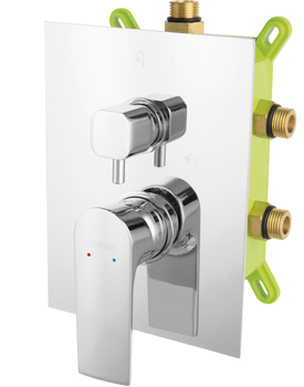 ALGEO SQUARE bateria box-podtynkowa 3-funkcyjna, chrom