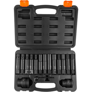 ZESTAW NASADEK TORX, IMBUS UDAR. 3/4' , 1' 16 ELEM.
