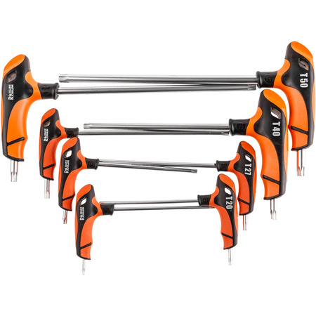 KLUCZE TORX UCHWYT "T"  T15-T50 8 ELEM.