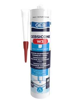 Silikon GEBSICONE W3 SANITARNY BIAŁY 280 ml