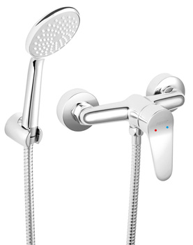 ISSO bateria natryskowa z zestawem natryskowym, chrom