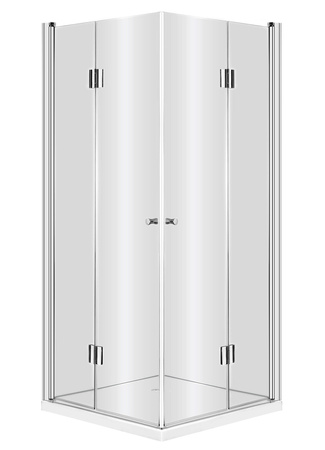 Kabina prysznicowa kwadratowa 90 cm chrom KTK 041P