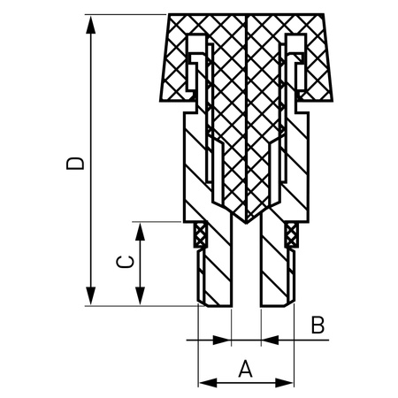 Odpowietrznik mechaniczny z pokrętłem, 1/2"