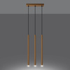 Lampa wisząca PASTELO 3L złota