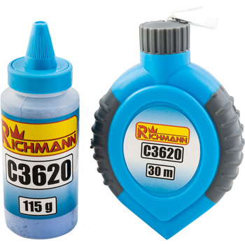 SZNUREK TRASERSKI 30M + KREDA NIEBIESKA