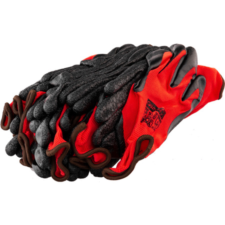 RĘKAWICE ROBOCZE POWLEKANE NYLON-LATEX ROZM.  7'