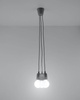 Lampa wisząca DIEGO 3 szara