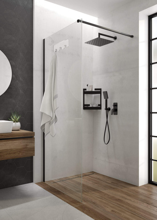 Kabina prysznicowa walk-in 90 cm nero KQM N39P