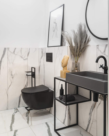 Zestaw WC podtynkowy 6 w 1 nero nero CDENNZPW