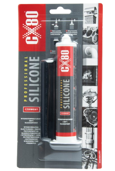 CX80 Silikon Professional 80ml - Strzykawka (Czerwony) do Uszczelniania