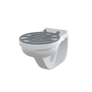 Muszla wisząca z kratką