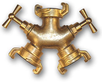 IMITATE GK Trójnik z zaworami ze złączem