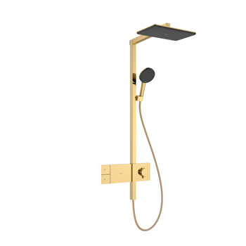 HG Raindance Alive Q Komplet prysznicowy 210/340 1jet z termostatem ShowerSelect Comfort, Złoty Optyczny Polerowany