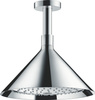 AX Showers/Front Głowica prysznicowa 240 2jet z przyłączem sufitowym, Chrom