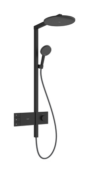 HG Raindance Alive S Komplet prysznicowy 300 2jet EcoSmart z termostatem ShowerSelect Comfort, Czarny Matowy