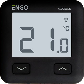 Regulator temperatury, MODBUS, 230V, czarny, Internetowy, podtynkowy, Wi-Fi