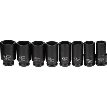 ZESTAW NASADEK UDAR. DŁUGICH  3/4' 24-41 MM  8  ELEM.