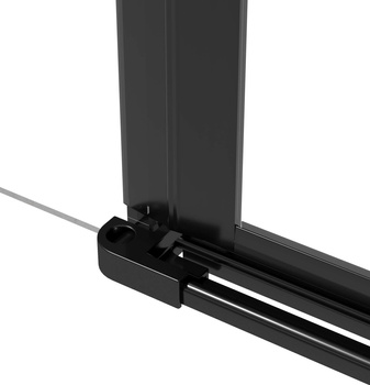 Komponent łączący drzwi ze ścianką walk-in - do zabudowy wnęki nero KTS N11X