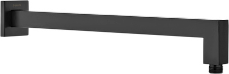 Wylewka prysznicowa ścienna - 375 mm stała nero Cascada NAC N46K