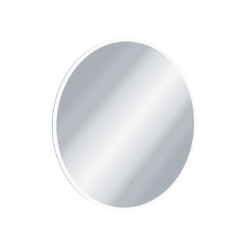 EXCELLENT Lumiro lustro łazienkowe 80 cm okrągłe oświetlenie LED mata grzewcza, rama akrylowa DOEX.LU080.AC